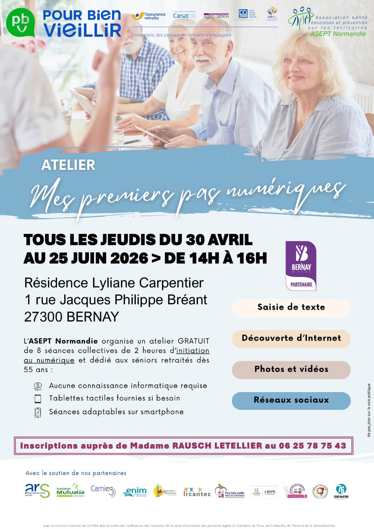 Affiche_Premiers pas numeriques_BERNAY