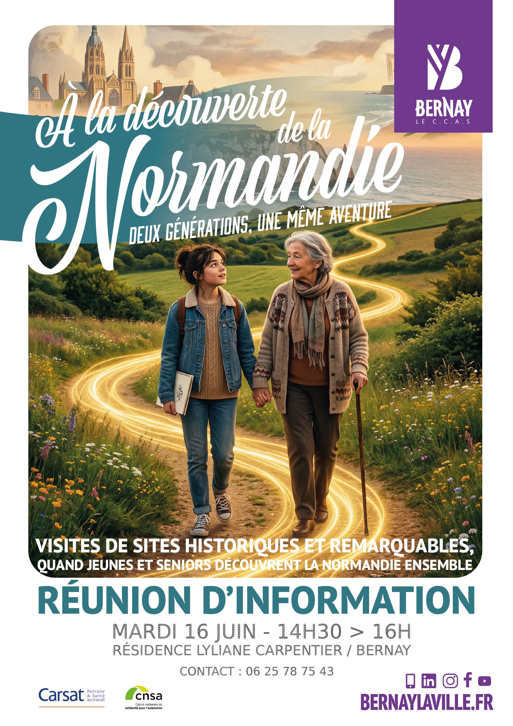 Affiche A LA DECOUVERTE DE LA NORMANDIE 02 1