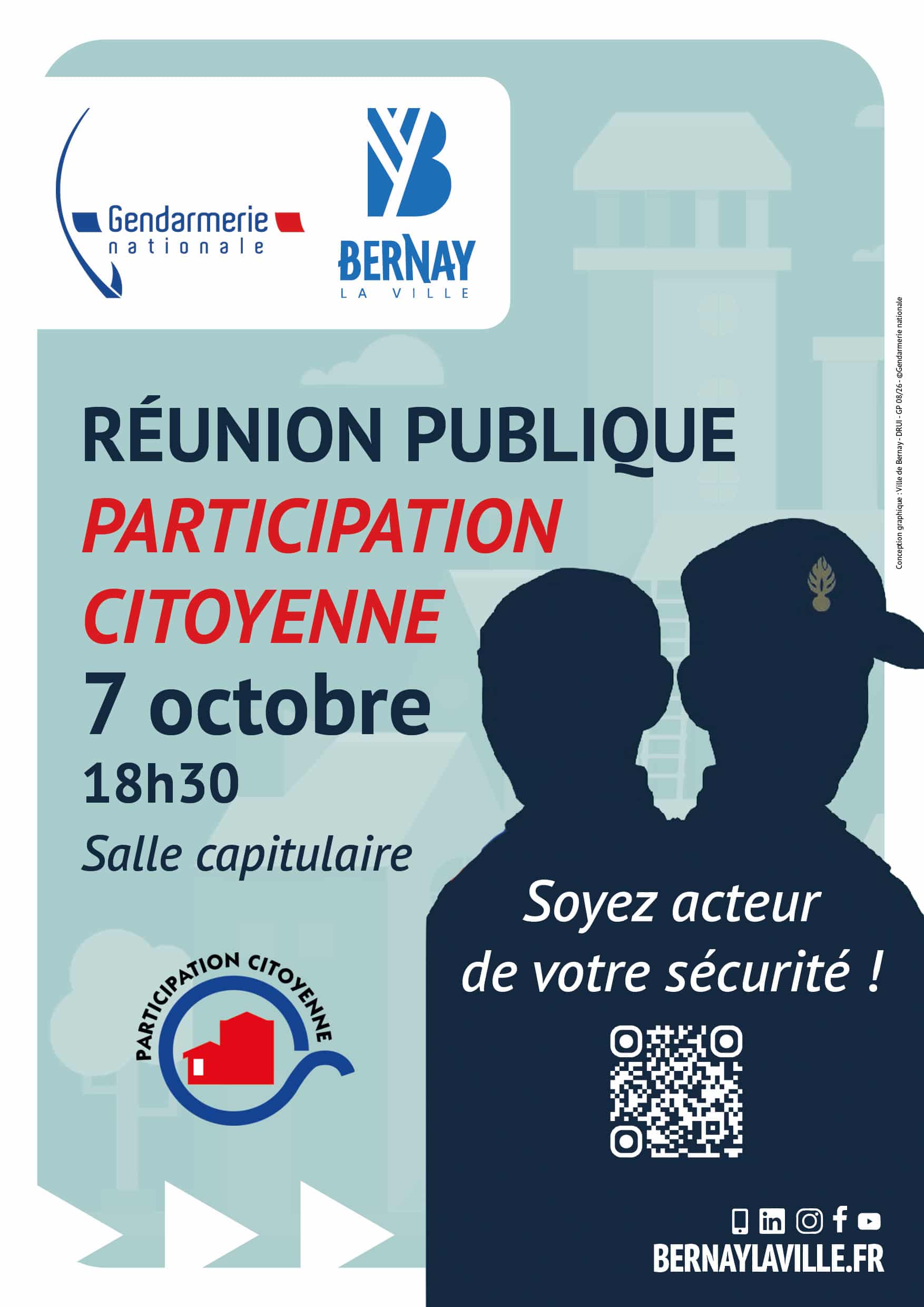 Affiche reunion publique participation citoyenne
