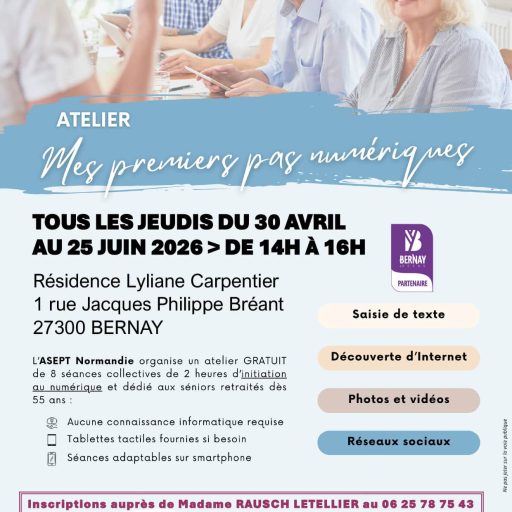Affiche_Premiers pas numeriques_BERNAY